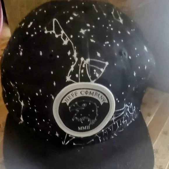 Neff Company Constellation Design Men's Flat Bill Snapback Hat - Picture 1 of 5